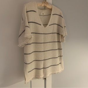 Lou and Grey Black and White Striped Sweater